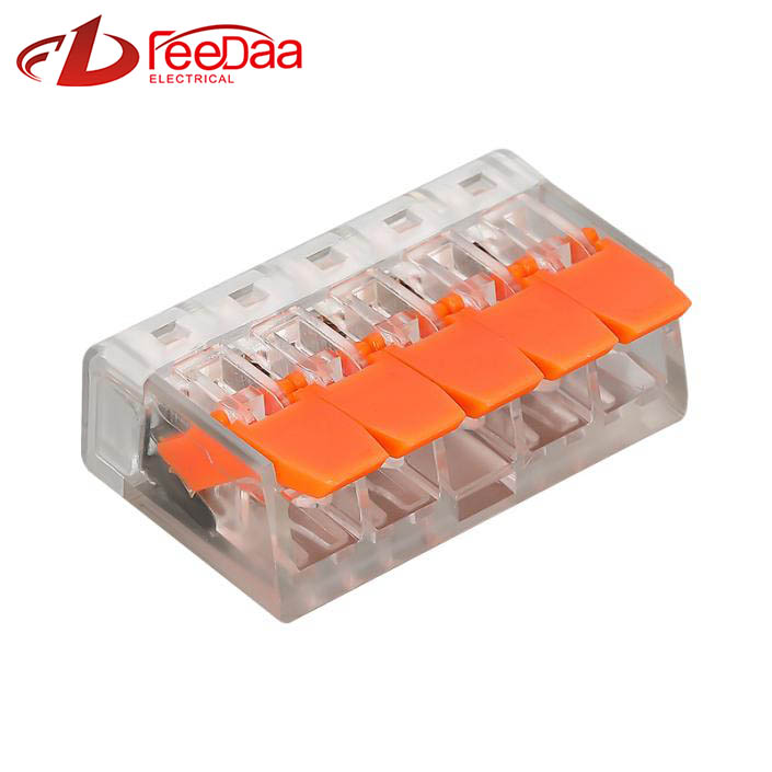 WAGO 221 Series Quickly Wire Connector | 1 ໃນ 4 ອອກ PCT-415